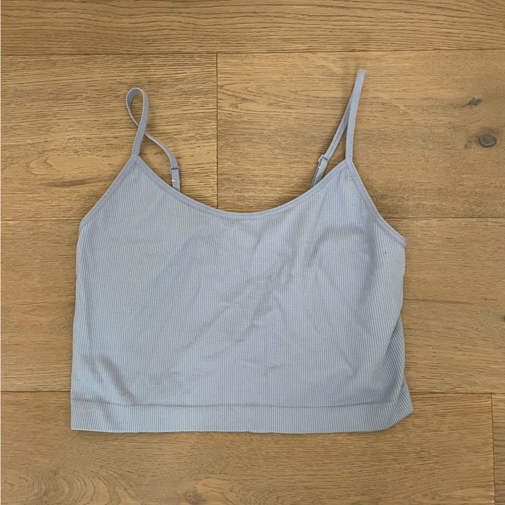 Blue crop top